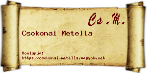 Csokonai Metella névjegykártya